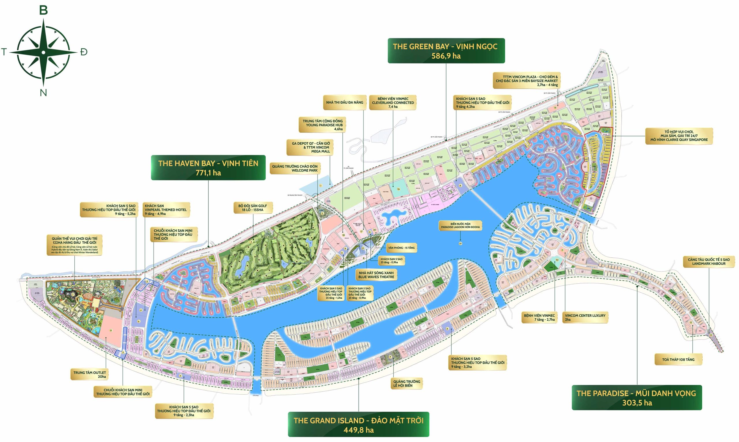 Mặt bằng tổng quan Vinhomes Green Paradise Cần Giờ